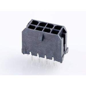 Molex 430450826 Male header, inbouw (standaard) Totaal aantal polen: 8 Rastermaat: 3 mm Inhoud: 1 stuk(s) Tray