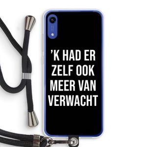 Meer verwacht - Zwart: Honor Play 8A Transparant Hoesje met koord