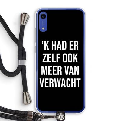 Meer verwacht - Zwart: Honor Play 8A Transparant Hoesje met koord