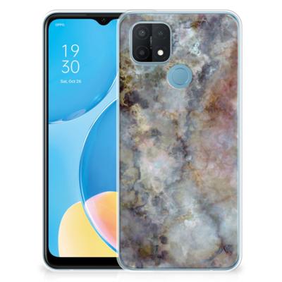 OPPO A15 | TPU | Siliconen hoesje | Marmer Grijs