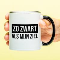 Mok Zo zwart als mijn ziel