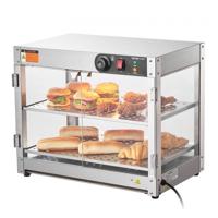 VEVOR 2-laags commerciële voedselverwarmer Pizzakast Verlichting Café