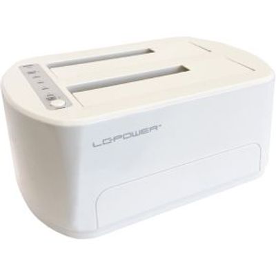 LC-Power LC-DOCK-U3-VI basisstation voor opslagstations USB 3.2 Gen 1 (3.1 Gen 1) Type micro-B Wit