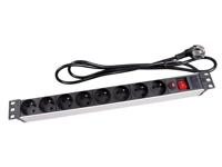 8-voudige stekkerdoos penaarde voor 19 inch rack - Velleman