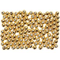 Creativ Company Waskralen, d 2,7 mm, gatgrootte 0,7 mm, goud, 150 stuk/ 1 doos