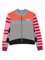 Marni Kids pull en maille Maglia à design colour block - Gris