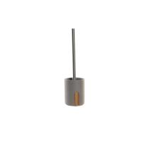 Toiletborstel DKD Home Decor 9,5 X 9,5 X 36,5 CM Natuurlijk Grijs Cement
