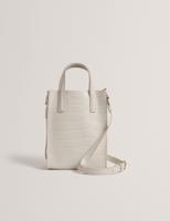 Ted Baker Wenissa Croc Effect Small Icon Bag-Ivory