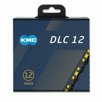 KMC Fietsketting DLC 12 126 schakels (Geel/Zwart)