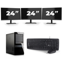 HP Pavilion 7000 Micro Tower - Intel Core i7-2e Generatie - 16GB RAM - 256GB SSD - Windows 10 + 3x 24 inch Monitor HP Pavilion 7000 Micro Tower - Intel Core i7-2e Generatie - 16GB RAM - 256GB SSD - Windows 10 + 3x 24 inch Monitor