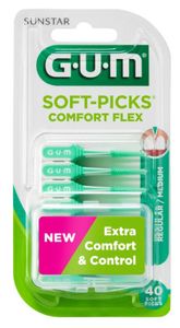 GUM Soft picks comfort flex regular/medium (40 st)