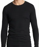 HL-tricot heren ondershirt Lange mouw zwart - Heren T-shirt 100% katoen