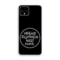 Vriendelijkheid: Pixel 4 Transparant Hoesje