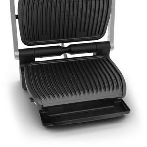Tefal GC707D Contactgrill Elektrisch RVS, Zwart