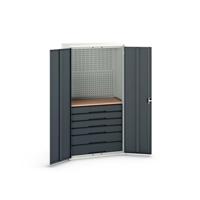 Bott Verso Systeemkast | 1050x550x2000mm | 6 Lades | 1 Perfo Achterwand | RAL 7016 - 16926573.19