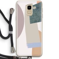 Lindo: Samsung Galaxy J6 (2018) Transparant Hoesje met koord
