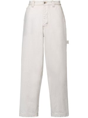 Maison Margiela jean Selvedge à coupe droite - Blanc