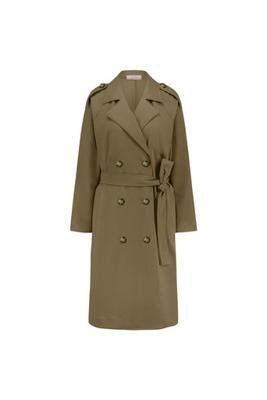 Laurine bonded trenchcoat - earth - 12478
