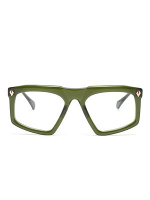 T Henri Eyewear lunettes de vue à monture carrée - Vert