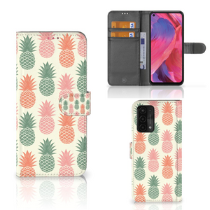 OPPO A54 5G | A74 5G | A93 5G Book Cover Ananas