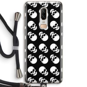 Musketon Skulls: OnePlus 6 Transparant Hoesje met koord