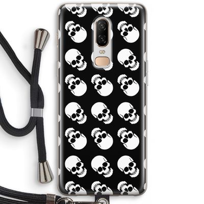 Musketon Skulls: OnePlus 6 Transparant Hoesje met koord