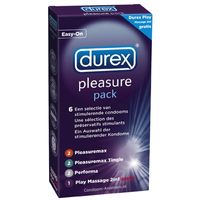 durex pleasure pack condooms 6st. - thumbnail