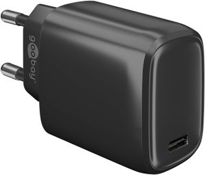USB-C adapter - USB-C Oplader - Quick Charge - CEE 7/16 - USB-C adapter - 1 poorts - 20W - 3000mA - 5V - Quick Charge - Zwart
