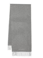 Corneliani logo-embroidered cashmere scarf - Gris - thumbnail