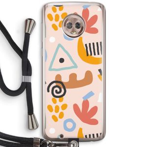 Abstract: Motorola Moto G6 Transparant Hoesje met koord