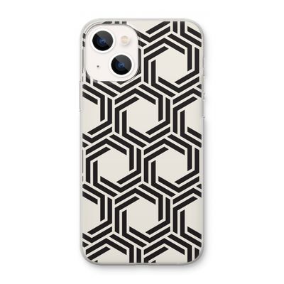 Geometrisch patroon: iPhone 13 mini Transparant Hoesje