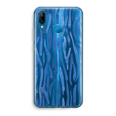 Blauwe nerven: Huawei P20 Lite Transparant Hoesje