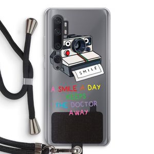Smile: Xiaomi Mi Note 10 Transparant Hoesje met koord