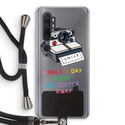 Smile: Xiaomi Mi Note 10 Transparant Hoesje met koord