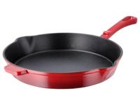 SILVERCREST Gietijzeren koekenpan 30 cm (Rood)
