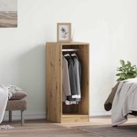 Kledingkast met plank met opslag artisanaal eikenkleurig 41 x 48 x 102 cm