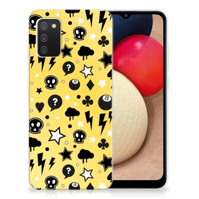 Silicone Back Case Samsung Galaxy A02s Punk Geel Silicone Back Case Samsung Galaxy A02s Punk Geel
