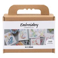 Creativ Company Mini hobbyset borduurwerk schilderijen met borduurwerk