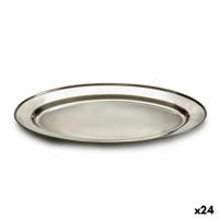 Dienblad Zilverkleurig Roestvrij staal 30 x 2 x 20 cm (24 Stuks)