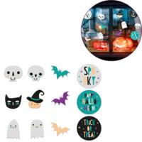 Folat raamstickers happy halloween set van 12 | 24 stuks