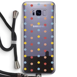 Bollen: Samsung Galaxy S8 Plus Transparant Hoesje met koord