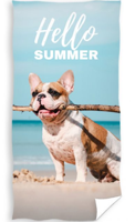 Honden Strandlaken Hello Summer - 70 x 140 cm - thumbnail