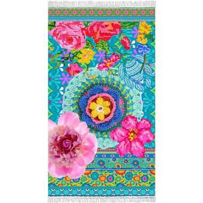 Happiness strandlaken Adventures - multikleur - 100x180 cm