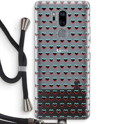 Hartjes: LG G7 Thinq Transparant Hoesje met koord