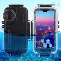 HAWEEL 40m/130ft waterdichte duiken behuizing foto video nemen onderwater Cover Case voor Huawei P20 Pro (zwart)