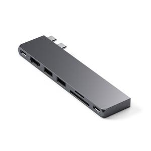 Satechi ST-HUCPHSM notebook dock & poortreplicator Docking USB 3.2 Gen 2 (3.1 Gen 2) Type-C Grijs