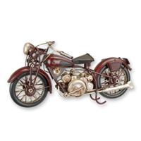 A TIN MODEL OF A MOTORCYCLE A TIN MODEL OF A MOTORCYCLE