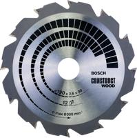 Bosch Accessoires Cirkelzaagblad Construct Wood 190 x 30 x 2,6 mm, 12 1st - 2608640633 - thumbnail