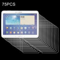 75 stuks 0.4mm 9 H + oppervlaktehardheid 2.5D explosieveilige gehard glas Film voor Galaxy Tab 3 10.1 / P5200