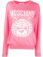 Moschino pull Teddy Bear en intarsia - Rose